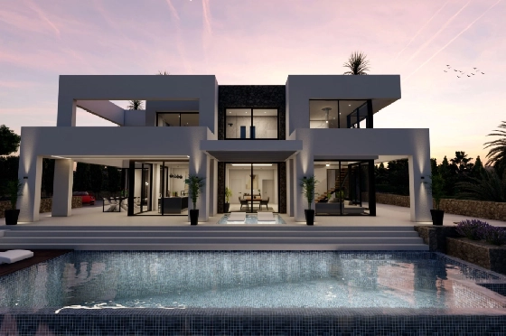 Villa in Benissa(La Fustera) zu verkaufen, Woongedeelte 615 m², Bouwjaar 2023, Klimaanlage, Grondstuk 1347 m², 4 Slaapkamers, 3 Badkamers, Pool, ref.: BI-BE.H-902-17