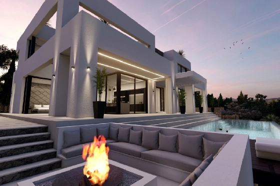 Villa in Benissa(La Fustera) zu verkaufen, Woongedeelte 615 m², Bouwjaar 2023, Klimaanlage, Grondstuk 1347 m², 4 Slaapkamers, 3 Badkamers, Pool, ref.: BI-BE.H-902-18