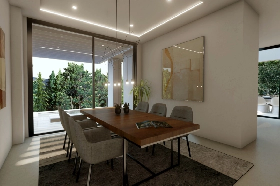 Villa in Benissa(La Fustera) zu verkaufen, Woongedeelte 615 m², Bouwjaar 2023, Klimaanlage, Grondstuk 1347 m², 4 Slaapkamers, 3 Badkamers, Pool, ref.: BI-BE.H-902-4
