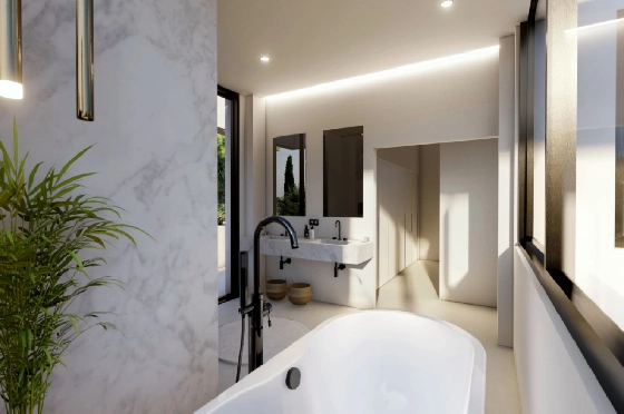 Villa in Benissa(La Fustera) zu verkaufen, Woongedeelte 615 m², Bouwjaar 2023, Klimaanlage, Grondstuk 1347 m², 4 Slaapkamers, 3 Badkamers, Pool, ref.: BI-BE.H-902-9