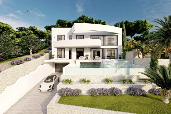 Villa in Altea zu verkaufen, Woongedeelte 540 m², Bouwjaar 2024, Klimaanlage, Grondstuk 1270 m², 4 Slaapkamers, 4 Badkamers, Pool, ref.: BI-AL.H-031-4