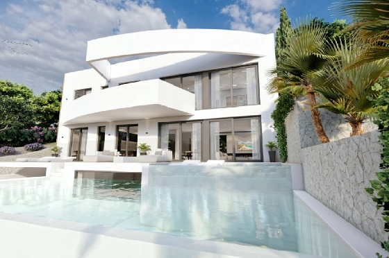 Villa in Altea zu verkaufen, Woongedeelte 540 m², Bouwjaar 2024, Klimaanlage, Grondstuk 1270 m², 4 Slaapkamers, 4 Badkamers, Pool, ref.: BI-AL.H-031-6