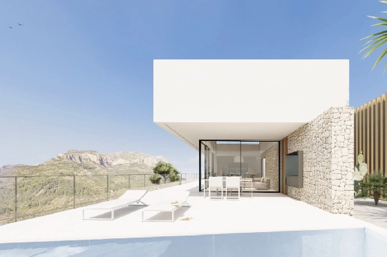 Villa in Denia zu verkaufen, Woongedeelte 176 m², Bouwjaar 2023, Klimaanlage, Grondstuk 1514 m², 3 Slaapkamers, 3 Badkamers, Pool, ref.: BI-DE.H-008-12