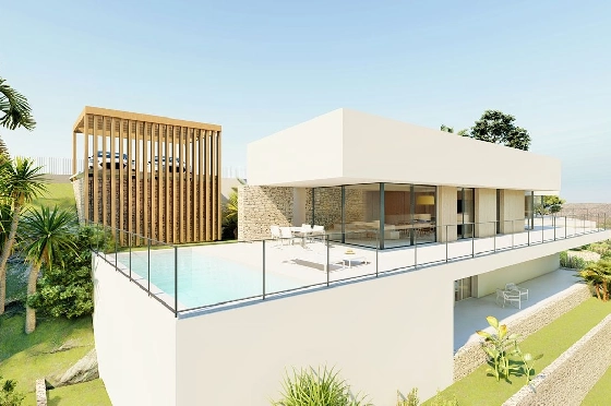 Villa in Denia zu verkaufen, Woongedeelte 176 m², Bouwjaar 2023, Klimaanlage, Grondstuk 1514 m², 3 Slaapkamers, 3 Badkamers, Pool, ref.: BI-DE.H-008-17
