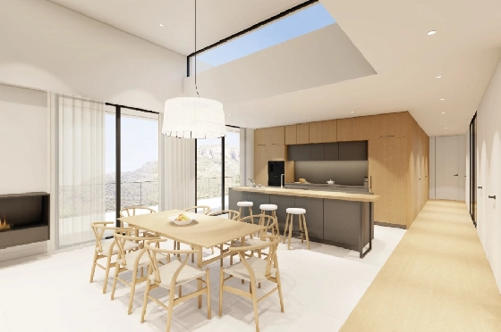 Villa in Denia zu verkaufen, Woongedeelte 176 m², Bouwjaar 2023, Klimaanlage, Grondstuk 1514 m², 3 Slaapkamers, 3 Badkamers, Pool, ref.: BI-DE.H-008-4