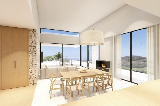 Villa in Denia zu verkaufen, Woongedeelte 176 m², Bouwjaar 2023, Klimaanlage, Grondstuk 1514 m², 3 Slaapkamers, 3 Badkamers, Pool, ref.: BI-DE.H-008-5