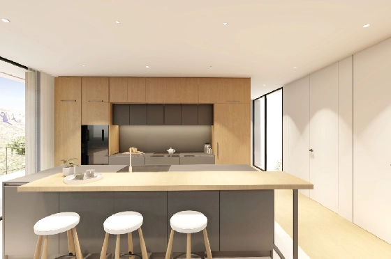 Villa in Denia zu verkaufen, Woongedeelte 176 m², Bouwjaar 2023, Klimaanlage, Grondstuk 1514 m², 3 Slaapkamers, 3 Badkamers, Pool, ref.: BI-DE.H-008-6