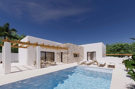 Villa in Moraira zu verkaufen, Woongedeelte 196 m², Klimaanlage, Grondstuk 800 m², 4 Slaapkamers, 3 Badkamers, Pool, ref.: BI-MT.H-796-1