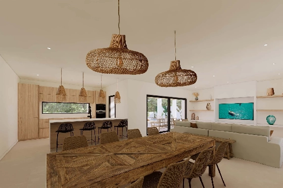 Villa in Moraira zu verkaufen, Woongedeelte 196 m², Klimaanlage, Grondstuk 800 m², 4 Slaapkamers, 3 Badkamers, Pool, ref.: BI-MT.H-796-3