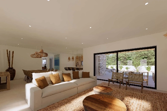 Villa in Moraira zu verkaufen, Woongedeelte 280 m², Klimaanlage, Grondstuk 800 m², 4 Slaapkamers, 4 Badkamers, Pool, ref.: BI-MT.H-797-3