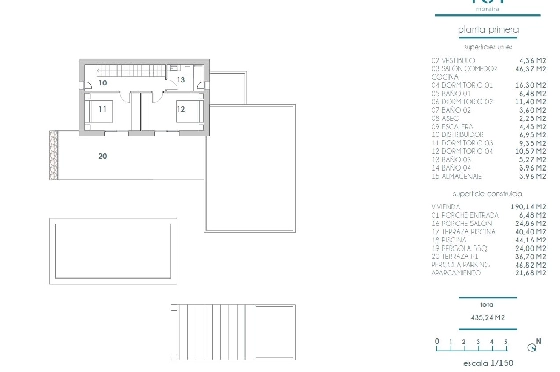 Villa in Moraira zu verkaufen, Woongedeelte 190 m², Klimaanlage, Grondstuk 800 m², 4 Slaapkamers, 4 Badkamers, Pool, ref.: BI-MT.H-792-10