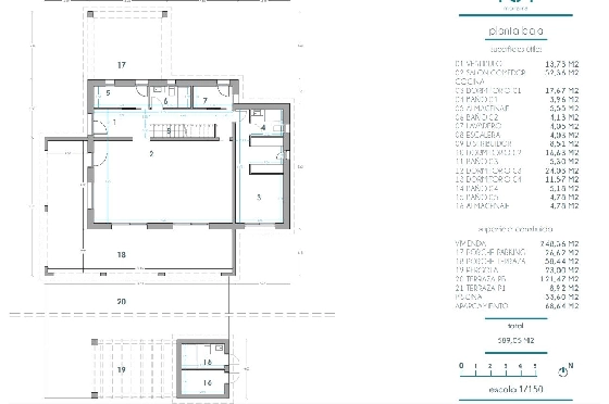 Villa in Moraira zu verkaufen, Woongedeelte 248 m², Klimaanlage, Grondstuk 800 m², 4 Slaapkamers, 5 Badkamers, Pool, ref.: BI-MT.H-795-12