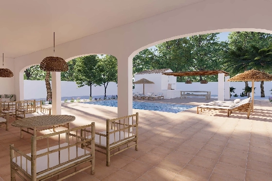 Villa in Moraira zu verkaufen, Woongedeelte 248 m², Klimaanlage, Grondstuk 800 m², 4 Slaapkamers, 5 Badkamers, Pool, ref.: BI-MT.H-795-2