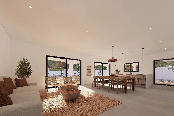 Villa in Moraira zu verkaufen, Woongedeelte 248 m², Klimaanlage, Grondstuk 800 m², 4 Slaapkamers, 5 Badkamers, Pool, ref.: BI-MT.H-795-3