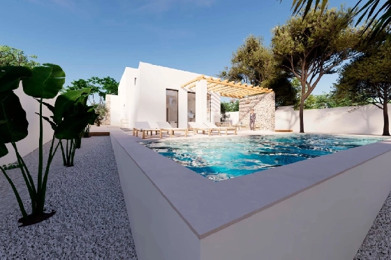 Villa in Moraira zu verkaufen, Woongedeelte 268 m², Klimaanlage, Grondstuk 800 m², 4 Slaapkamers, 3 Badkamers, Pool, ref.: BI-MT.H-793-1