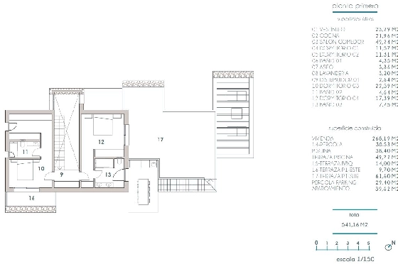 Villa in Moraira zu verkaufen, Woongedeelte 268 m², Klimaanlage, Grondstuk 800 m², 4 Slaapkamers, 3 Badkamers, Pool, ref.: BI-MT.H-793-13