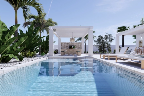 Villa in Benissa zu verkaufen, Woongedeelte 265 m², + KLIMA, Klimaanlage, Grondstuk 519 m², 4 Slaapkamers, 3 Badkamers, Pool, ref.: BI-MT.H-794-3
