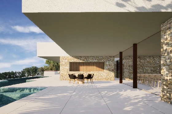 Villa in Moraira zu verkaufen, Woongedeelte 2264 m², Klimaanlage, Grondstuk 2896 m², 6 Badkamers, Pool, ref.: BI-MT.H-799-4