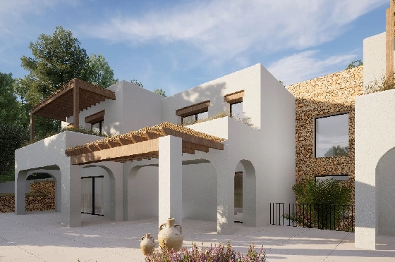 Villa in Moraira zu verkaufen, Woongedeelte 2264 m², Bouwjaar 2024, Klimaanlage, Grondstuk 2896 m², 6 Slaapkamers, 6 Badkamers, Pool, ref.: BI-MT.H-800-2