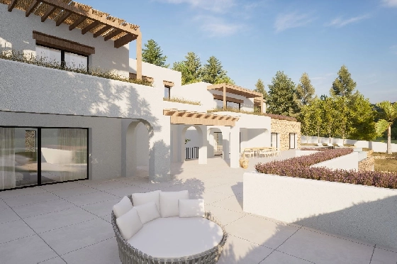 Villa in Moraira zu verkaufen, Woongedeelte 2264 m², Bouwjaar 2024, Klimaanlage, Grondstuk 2896 m², 6 Slaapkamers, 6 Badkamers, Pool, ref.: BI-MT.H-800-3