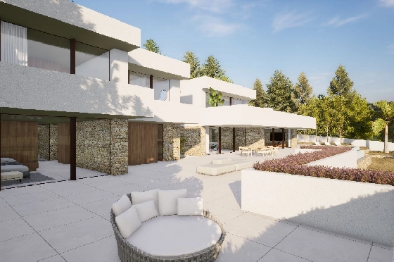 Villa in Moraira zu verkaufen, Woongedeelte 2264 m², Bouwjaar 2024, Klimaanlage, Grondstuk 2896 m², 6 Slaapkamers, 6 Badkamers, Pool, ref.: BI-MT.H-800-8
