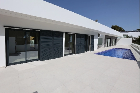 Villa in Benissa(La Fustera) zu verkaufen, Woongedeelte 299 m², Bouwjaar 2024, Klimaanlage, Grondstuk 950 m², 4 Slaapkamers, 3 Badkamers, Pool, ref.: BI-BE.H-909-1