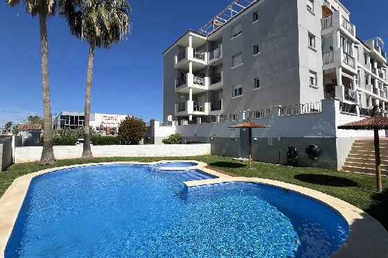 Apartment in Denia zur Ferienvermietung, Woongedeelte 86 m², Bouwjaar 2006, Zustand modernisiert, + Zentralheizung, Klimaanlage, Grondstuk 46 m², 2 Slaapkamers, 2 Badkamers, Pool, ref.: T-0324-1