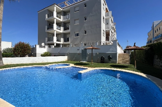 Apartment in Denia zur Ferienvermietung, Woongedeelte 86 m², Bouwjaar 2006, Zustand modernisiert, + Zentralheizung, Klimaanlage, Grondstuk 46 m², 2 Slaapkamers, 2 Badkamers, Pool, ref.: T-0324-29