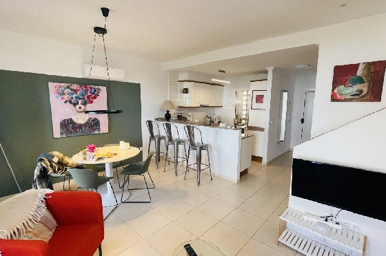 Reihenhaus in Denia-La Sella(La Sella) zu verkaufen, Woongedeelte 92 m², Bouwjaar 2002, Klimaanlage, Grondstuk 64 m², 2 Slaapkamers, 2 Badkamers, Pool, ref.: JS-0924-8