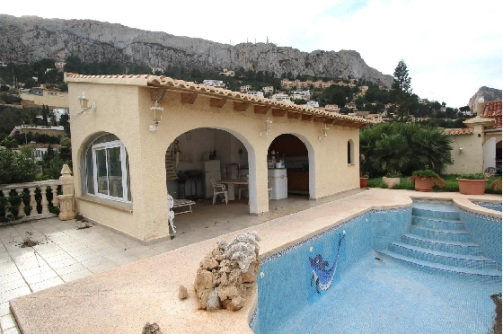 Villa in Calpe(La Canuta) zu verkaufen, Woongedeelte 609 m², Grondstuk 3102 m², 4 Slaapkamers, 4 Badkamers, Pool, ref.: COB-3330-10535-44