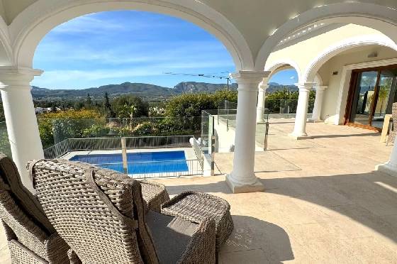 Villa in Javea(Ermita) zu verkaufen, Woongedeelte 400 m², Bouwjaar 2018, Zustand neuwertig, + Fussbodenheizung, Klimaanlage, Grondstuk 1596 m², 3 Slaapkamers, 2 Badkamers, Pool, ref.: AS-0624-34