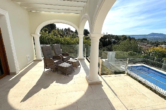 Villa in Javea(Ermita) zu verkaufen, Woongedeelte 400 m², Bouwjaar 2018, Zustand neuwertig, + Fussbodenheizung, Klimaanlage, Grondstuk 1596 m², 3 Slaapkamers, 2 Badkamers, Pool, ref.: AS-0624-35
