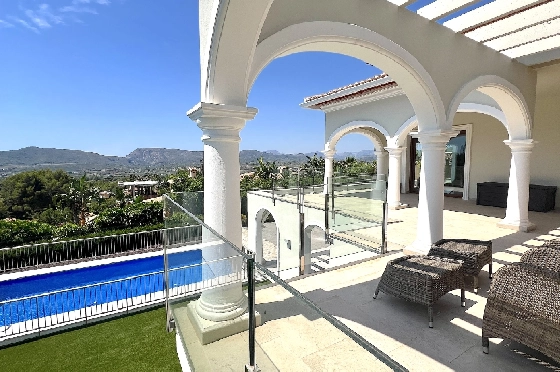 Villa in Javea(Ermita) zu verkaufen, Woongedeelte 400 m², Bouwjaar 2018, Zustand neuwertig, + Fussbodenheizung, Klimaanlage, Grondstuk 1596 m², 3 Slaapkamers, 2 Badkamers, Pool, ref.: AS-0624-38