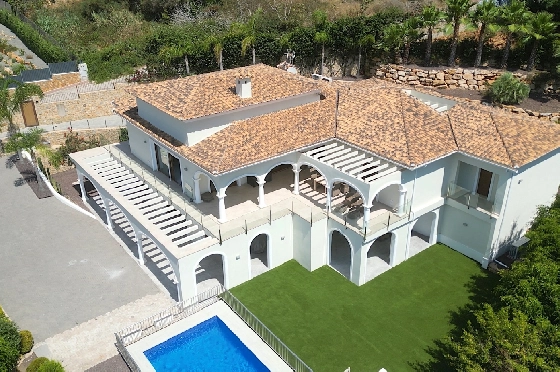 Villa in Javea(Ermita) zu verkaufen, Woongedeelte 400 m², Bouwjaar 2018, Zustand neuwertig, + Fussbodenheizung, Klimaanlage, Grondstuk 1596 m², 3 Slaapkamers, 2 Badkamers, Pool, ref.: AS-0624-45
