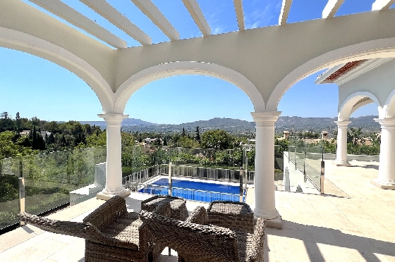 Villa in Javea(Ermita) zu verkaufen, Woongedeelte 400 m², Bouwjaar 2018, Zustand neuwertig, + Fussbodenheizung, Klimaanlage, Grondstuk 1596 m², 3 Slaapkamers, 2 Badkamers, Pool, ref.: AS-0624-6