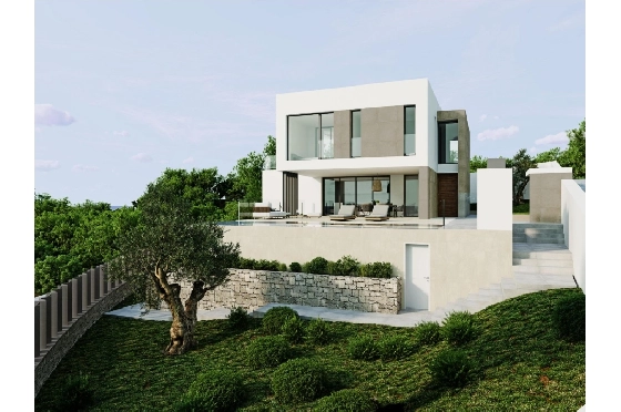 Villa in Moraira zu verkaufen, Woongedeelte 394 m², Bouwjaar 2020, Klimaanlage, Grondstuk 800 m², 4 Slaapkamers, 3 Badkamers, Pool, ref.: AM-11509DA-29