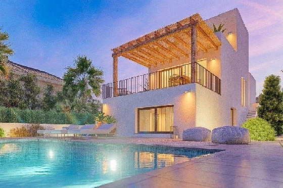 Villa in Oliva zu verkaufen, Woongedeelte 262 m², Bouwjaar 2022, Klimaanlage, Grondstuk 462 m², 4 Slaapkamers, 5 Badkamers, Pool, ref.: AM-11592DA-4