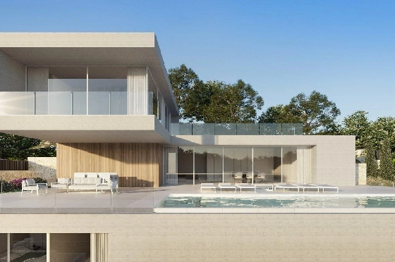 Villa in Benissa zu verkaufen, Woongedeelte 548 m², Bouwjaar 2022, Klimaanlage, Grondstuk 964 m², 4 Slaapkamers, 4 Badkamers, Pool, ref.: AM-11760DA-1