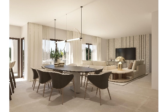 Villa in Javea zu verkaufen, Woongedeelte 185 m², Bouwjaar 2024, Klimaanlage, Grondstuk 1000 m², 4 Slaapkamers, 3 Badkamers, Pool, ref.: AM-12073DA-4