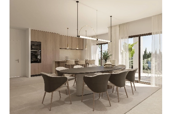 Villa in Javea zu verkaufen, Woongedeelte 185 m², Bouwjaar 2024, Klimaanlage, Grondstuk 1000 m², 4 Slaapkamers, 3 Badkamers, Pool, ref.: AM-12073DA-5