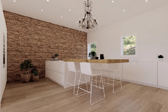 Finca in Benissa zu verkaufen, Woongedeelte 305 m², Bouwjaar 2024, Klimaanlage, Grondstuk 10000 m², 3 Slaapkamers, 3 Badkamers, Pool, ref.: AM-12208DA-13