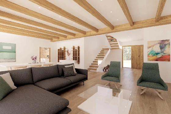 Finca in Benissa zu verkaufen, Woongedeelte 305 m², Bouwjaar 2024, Klimaanlage, Grondstuk 10000 m², 3 Slaapkamers, 3 Badkamers, Pool, ref.: AM-12208DA-16