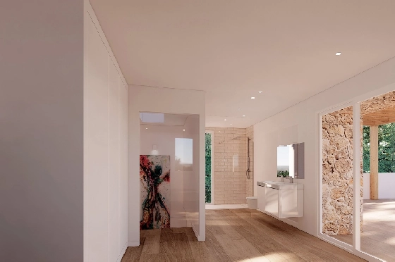 Finca in Benissa zu verkaufen, Woongedeelte 305 m², Bouwjaar 2024, Klimaanlage, Grondstuk 10000 m², 3 Slaapkamers, 3 Badkamers, Pool, ref.: AM-12208DA-26