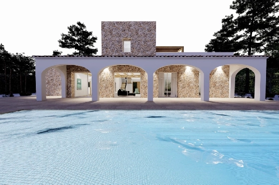 Finca in Benissa zu verkaufen, Woongedeelte 305 m², Bouwjaar 2024, Klimaanlage, Grondstuk 10000 m², 3 Slaapkamers, 3 Badkamers, Pool, ref.: AM-12208DA-3