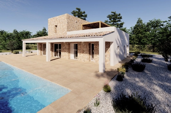 Finca in Benissa zu verkaufen, Woongedeelte 305 m², Bouwjaar 2024, Klimaanlage, Grondstuk 10000 m², 3 Slaapkamers, 3 Badkamers, Pool, ref.: AM-12208DA-5