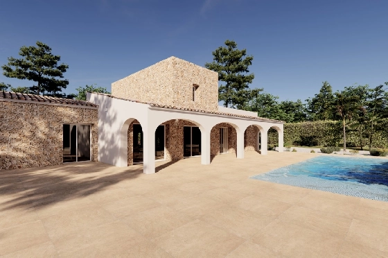 Finca in Benissa zu verkaufen, Woongedeelte 305 m², Bouwjaar 2024, Klimaanlage, Grondstuk 10000 m², 3 Slaapkamers, 3 Badkamers, Pool, ref.: AM-12208DA-6