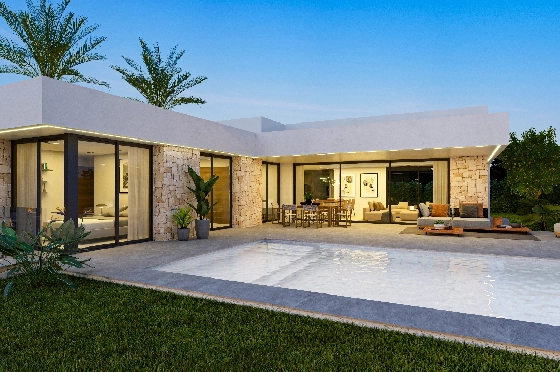 Villa in Denia zu verkaufen, Woongedeelte 151 m², Klimaanlage, Grondstuk 832 m², 3 Slaapkamers, 2 Badkamers, Pool, ref.: UM-UV-ALCIPE-4