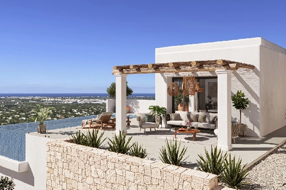 Villa in Pedreguer zu verkaufen, Woongedeelte 159 m², Klimaanlage, Grondstuk 1272 m², 3 Slaapkamers, 2 Badkamers, Pool, ref.: UM-UV-JUCAR-1