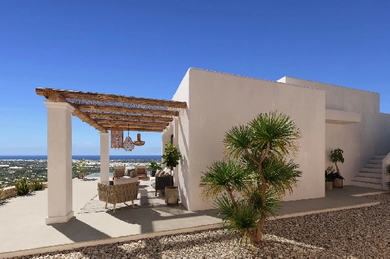 Villa in Pedreguer zu verkaufen, Woongedeelte 159 m², Klimaanlage, Grondstuk 1272 m², 3 Slaapkamers, 2 Badkamers, Pool, ref.: UM-UV-JUCAR-3