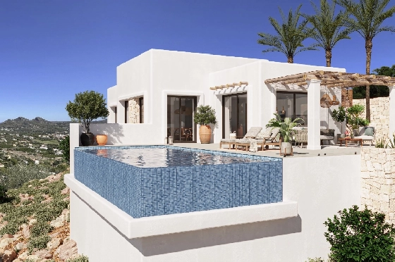 Villa in Pedreguer zu verkaufen, Woongedeelte 159 m², Klimaanlage, Grondstuk 1272 m², 3 Slaapkamers, 2 Badkamers, Pool, ref.: UM-UV-JUCAR-4